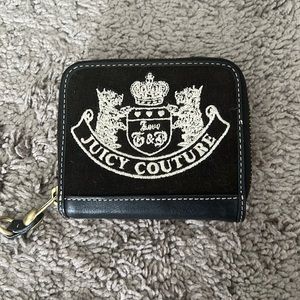 Vintage Black Velvet  Juicy Couture Wallet to match purse